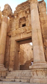 Low angle view of historical building