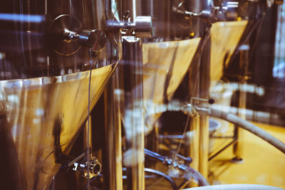 Metallic containers in brewery