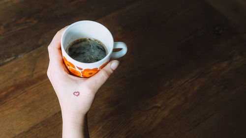 Close-up of coffee cup