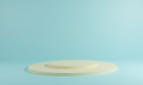 Close-up of blue table against white background