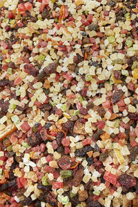 High angle view of autumn leaves on ground