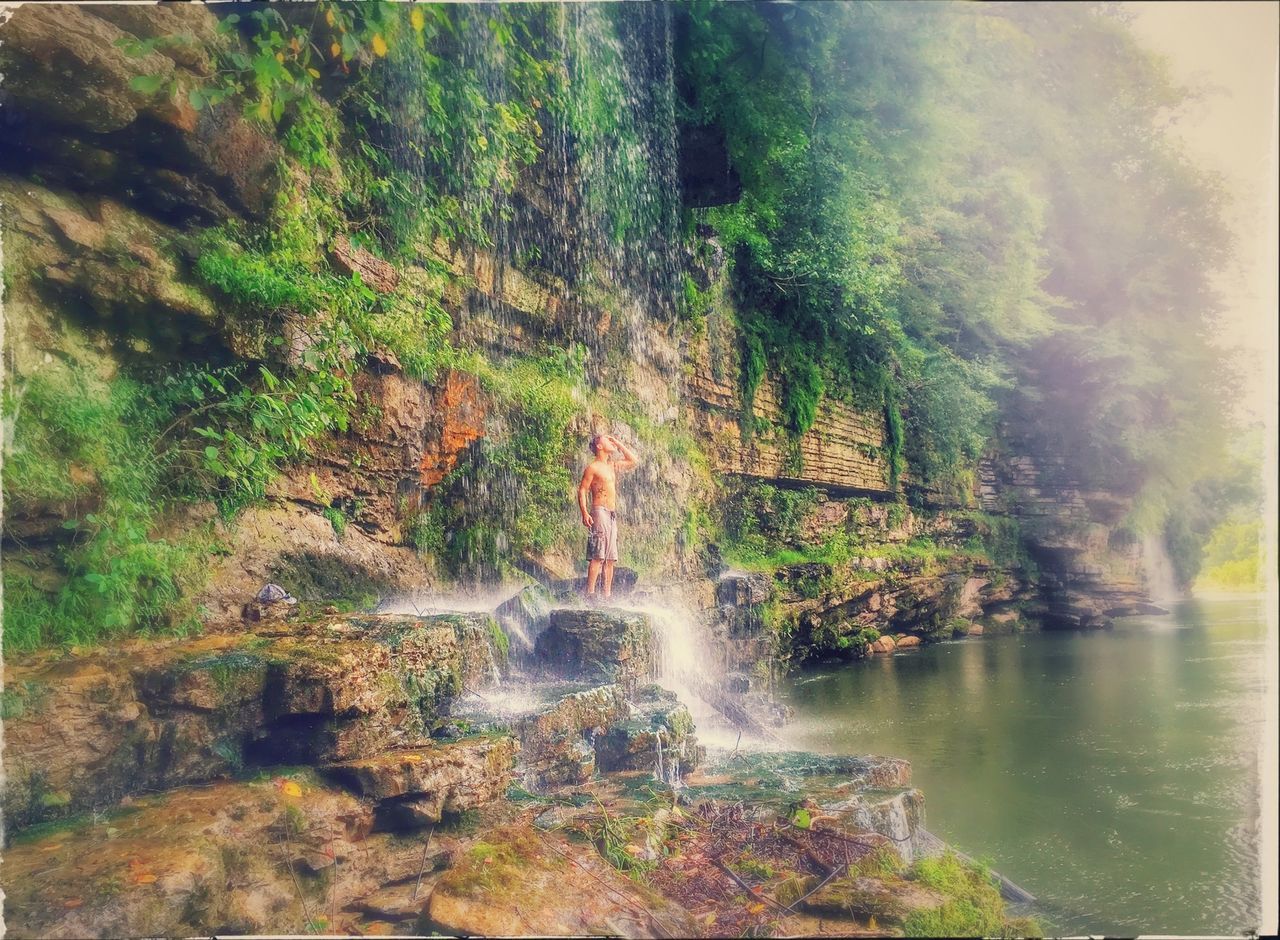 VIEW OF WATERFALL