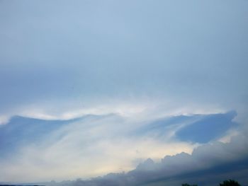 Low angle view of cloudy sky