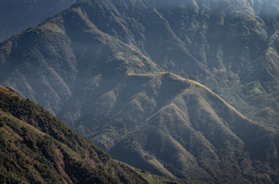 Scenic view of mountain range