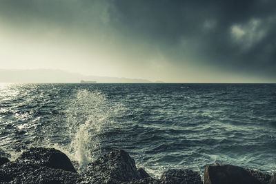 Scenic view of sea against sky