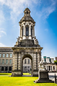 Low angle view of cathedral against cloudy sky