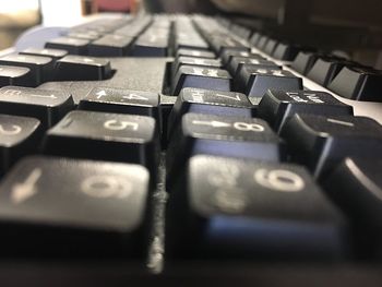 Close-up of computer keyboard