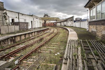 Folkestone harbour arm railway station before renovation