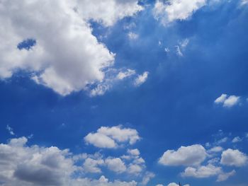 Low angle view of clouds in sky