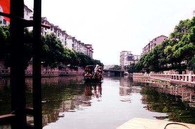 Boats in river