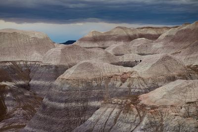 Scenic view of desert against sky