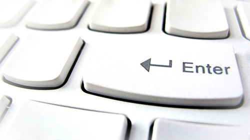 Close-up of laptop keyboard