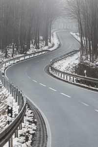 High angle view of vehicles on road