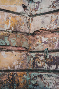 Full frame shot of weathered wall