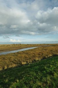 Scenic view of landscape against sky