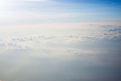 Aerial view of clouds in sky