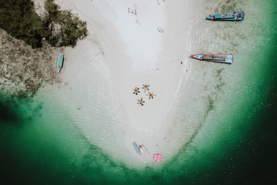 Aerial view of beach