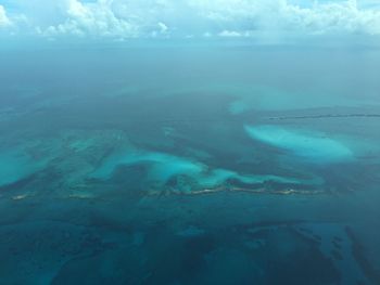 Aerial view of sea