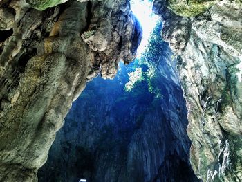 Rock formations in sea