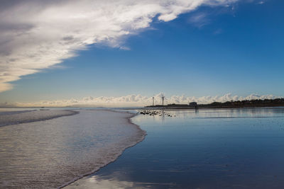 Scenic view of sea against sky