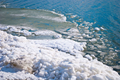 Rocks in sea