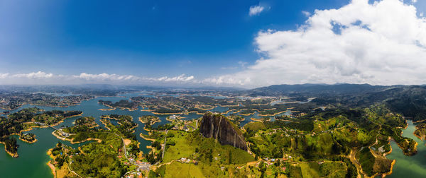 Panoramic view of landscape against sky