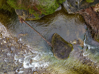 High angle view of water