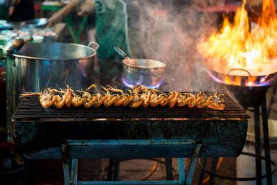 Close-up of seafood for sale