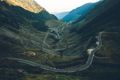 High angle view of mountain landscape