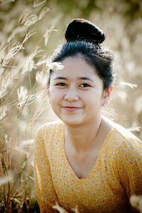 Portrait of a smiling young woman