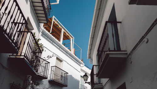 Low angle view of buildings against sky