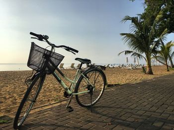 Bicycle against sky