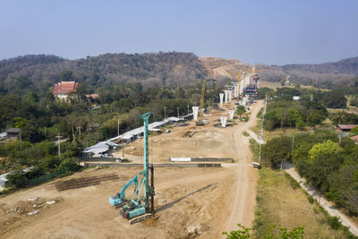 Panoramic view of buildings against sky