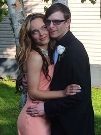 Young couple smiling