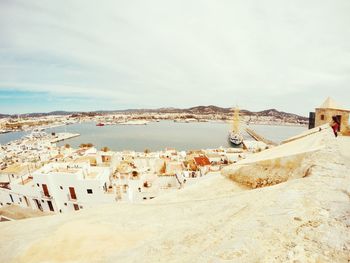 Panoramic view of beach against sky