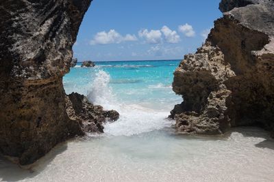 Scenic view of sea against sky