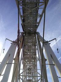 Low angle view of bridge against sky