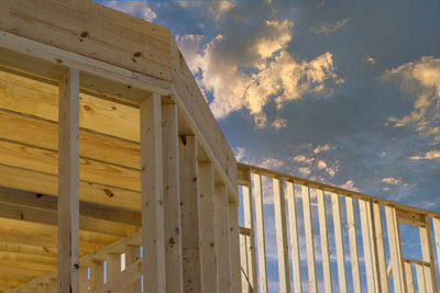 Low angle view of building against sky