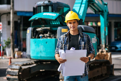 Portrait of man working