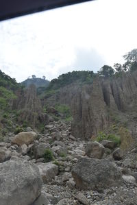 Scenic view of mountain against sky