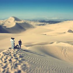 Scenic view of sand dune