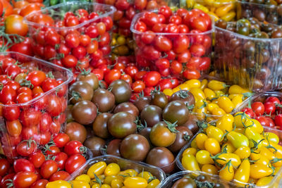 Full frame shot of fruits for sale at market stall