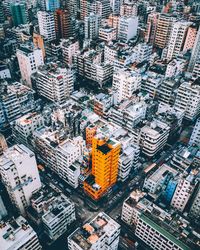 High angle view of cityscape