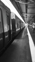 Railroad station platform