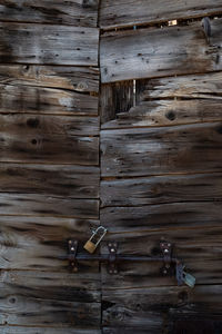 Full frame shot of wooden door