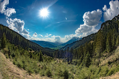 Panoramic view of landscape against sky