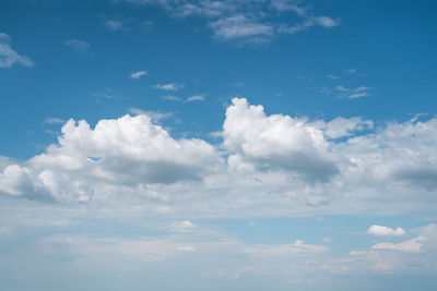 Low angle view of clouds in sky