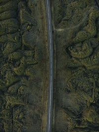 High angle view of road