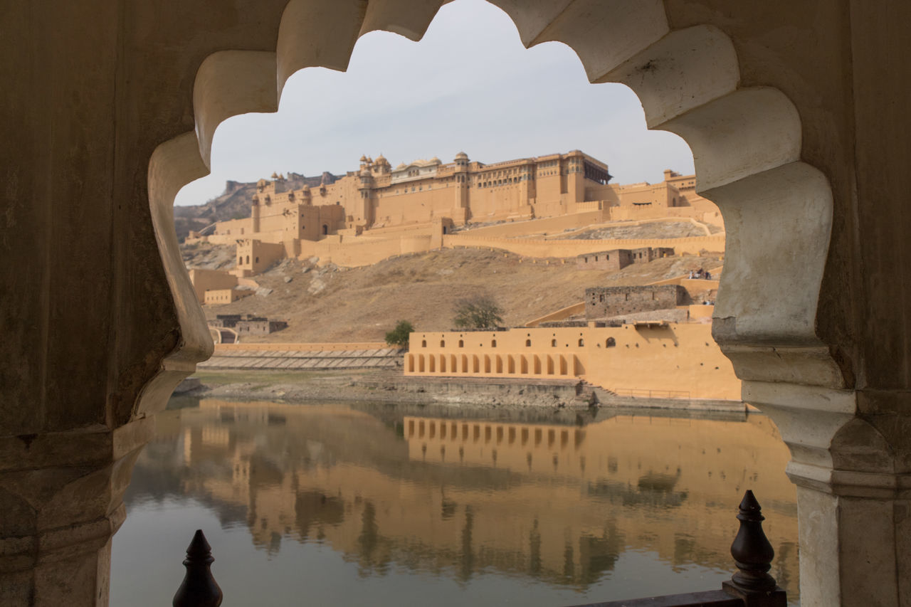 REFLECTION OF BUILDINGS IN WATER