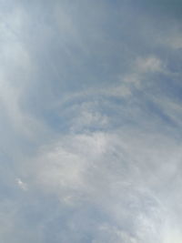 Low angle view of clouds in sky
